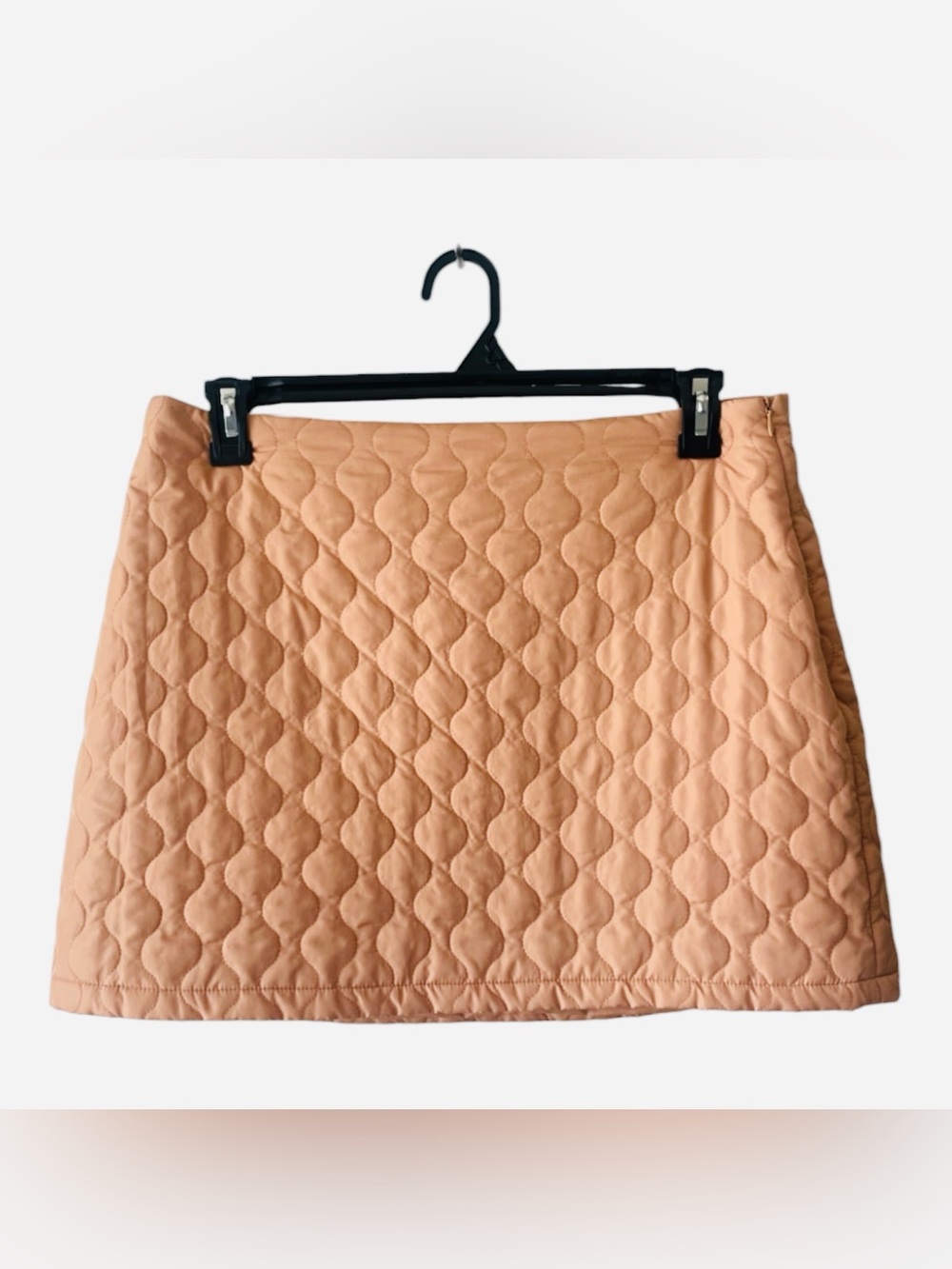 ( And now this) Quilted Mini Skirt in Soft Peach - Picture 1 of 9